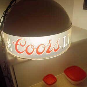 Coors Light Hanging Light 1980